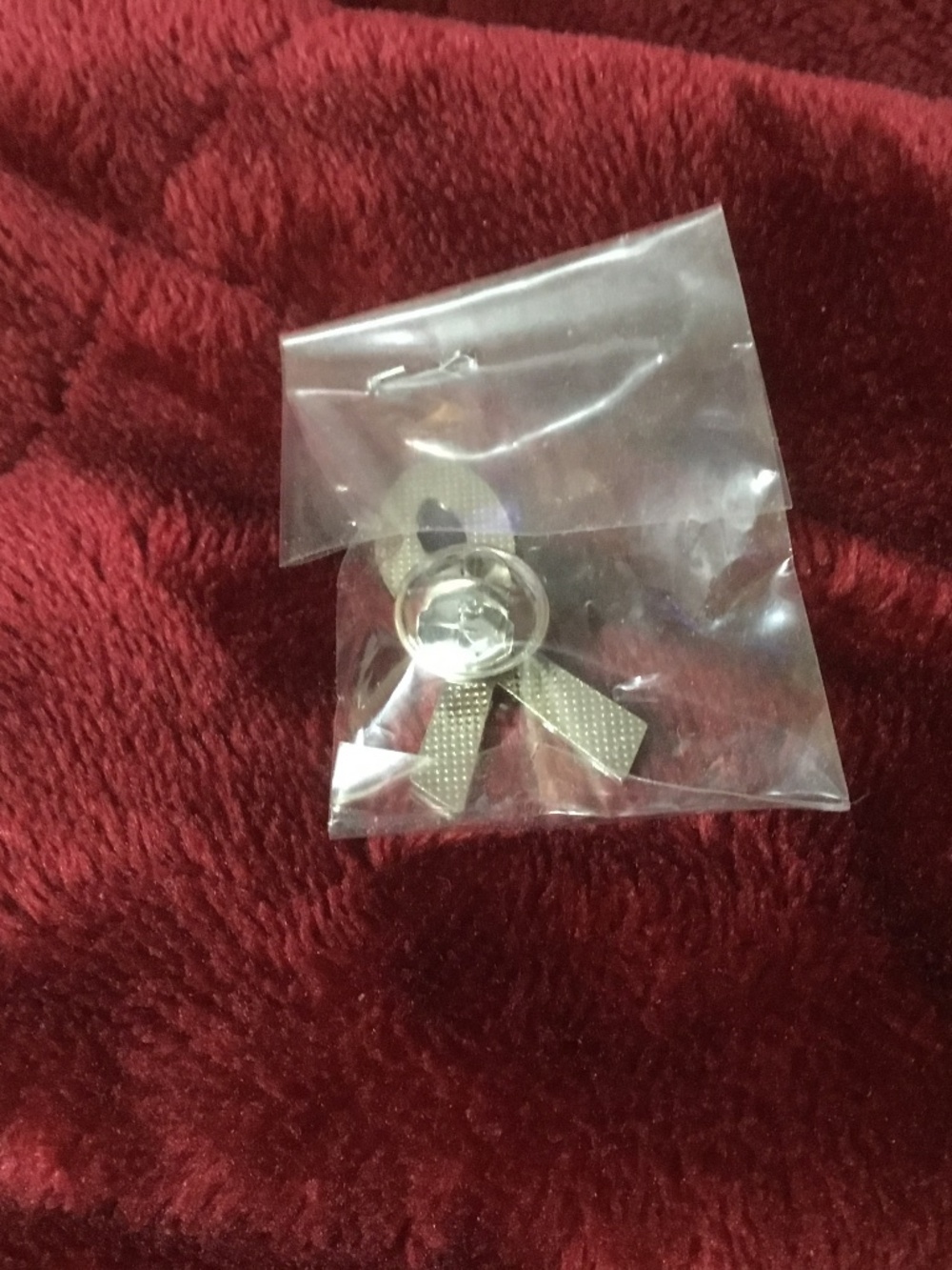9-11 Never Forget Lapel Pin (Red White Blue) - Picture 3 of 3